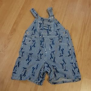 Vintage OshKosh Baby Overalls Boys Size 24 Months - VGC